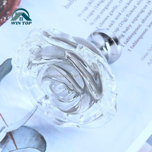 Poignées en cristal Win Top Dresser, style fleur de rose, 30 mm, en verre, pour armoires et tiroirs, boutons pour tiroirs de <span class=keywords><strong>commode</strong></span> et cuisine - Product Image 3
