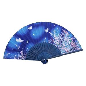 Éventails pliants personnalisés avec logo, design floral, art populaire traditionnel, amour, pour la décoration intérieure écologique – Vente en gros - Product Image 4