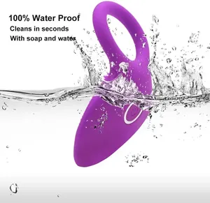 10 Snelheden Usb Oplaadtijd Vertraging Vibrerende Cockring Met Massageborstel Siliconen Seksspeeltjes Penis Ringen Vibrator - Product Image 4