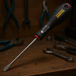 Stanley Fatmax Screwdriver 5.5 X 100mm Flat Tip <b>Precision</b> <b>Tool</b> - Product Image 3