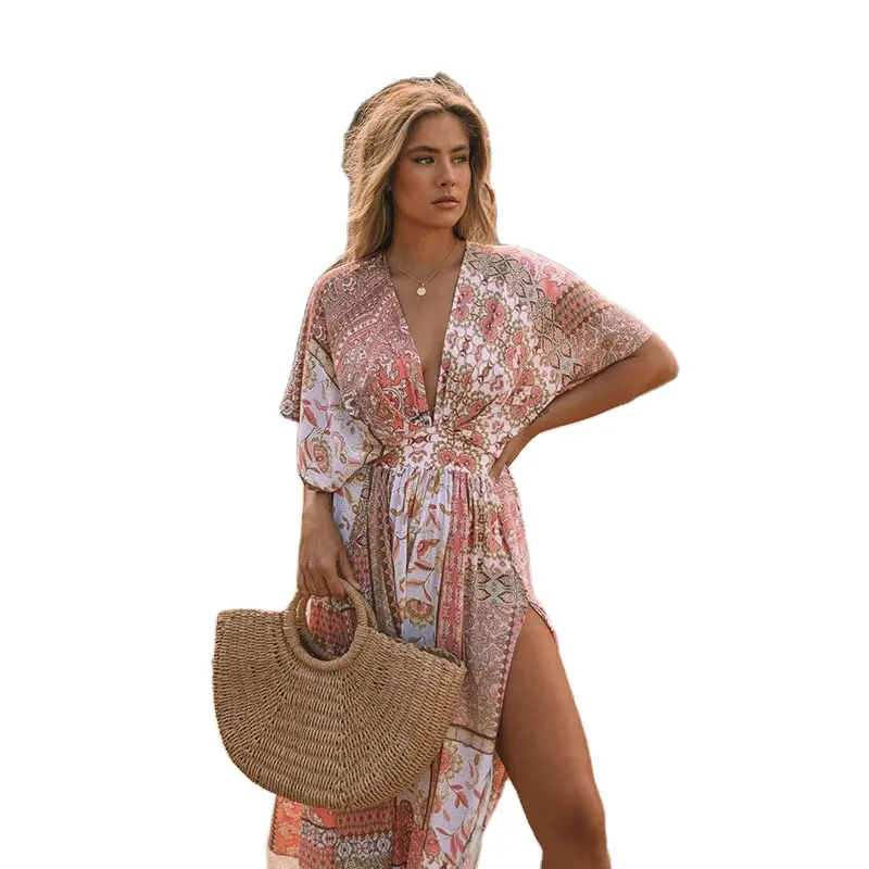 Summer red 2020 women's fashion and leisure dress women's