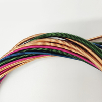 Colorful Bass Guitar Strings 4 String Set Rainbow Electric Bass Strings Coated Anti-rust Long Life Wholesale