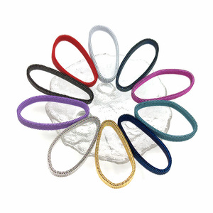 Multi Color 18K Gold PVD Stainless Steel Mesh <b>Bracelet</b> for Men & Women | Waterproof, Hypoallergenic, Non-Fading Milanaise Design - Product Image 3