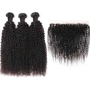 Cheap Cuticle Aligned Weaves Bundles Peruvian And Brazilian Human Hair Kinky Curly Virgin Hair Bundles Hair Bundles Human