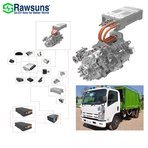 Rawsuns New One-stop Solution Professional <strong>EV</strong> Conversion Kit Software 185kW <strong>PMSM</strong> <strong>Motor</strong> AMT Gearbox PTO 15 Ton Garbage Truck - Product Image 1