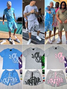 T-shirt à manches courtes délavé à l'acide <span class=keywords><strong>Syna</strong></span> World 100% coton, vêtements de sport respirants, graphique, séchage rapide, entraînement, streetwear, ensemble unisexe - Product Image 2