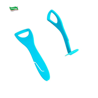 Grattoir à Langue en Polypropylène Corail, Nettoyant pour la Langue, Cure-dent Portable pour l'Élimination des Odeurs Buccales et l'Hygiène Dentaire