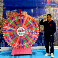 Roue de fortune chanceuse de roue rotative personnalisée