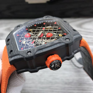 Reloj Mecánico Deportivo de Lujo para Hombre, Edición Limitada, con Malla de Fibra de Carbono, Esqueleto Tourbillon, Resistente al Agua - Product Image 3