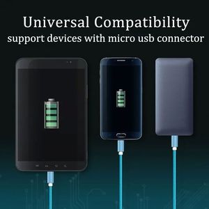 Fast Charge Nylon Braided <b>USB</b> <b>Type</b> 3.3ft 1M <b>Usb</b>-<b>C</b> V8 Micro <b>Usb</b> Mobile Cell Phone Charging Data Cables - Product Image 4