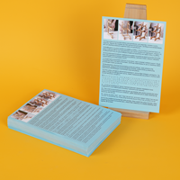 Xiongsheng - Folleto Impreso Personalizado con Impresión Digital, Laminado, A3/A4, Plegable, Menú de Restaurante, Folleto, Papel para Catálogos