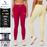 Leggings de yoga taille haute à compression unie, coupe ajustée, grandes tailles, avec contouring des hanches et ceinture lisse pour l'entraînement et l'exercice