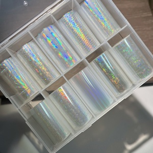 NUEVAS Pegatinas <span class=keywords><strong>de</strong></span> <span class=keywords><strong>Uñas</strong></span> con Efecto Espejo, Serie <span class=keywords><strong>de</strong></span> Colores Degradados con Ondas Láser, Pegatinas Transparentes con Diseño <span class=keywords><strong>de</strong></span> Laberinto y <span class=keywords><strong>Girasol</strong></span> para Arte <span class=keywords><strong>de</strong></span> <span class=keywords><strong>Uñas</strong></span> - Product Image 1