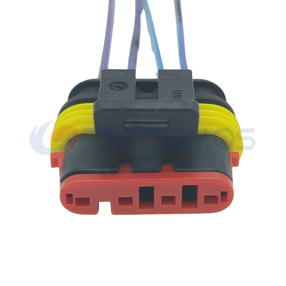 Auto Parts Headlight Plug Amplifier Super sealed Female Waterproof Connector for Car 4-pin Female 282088-1 CT4-0108M-1