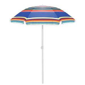 Le magnifique parasol de plage rose renforcé sur mesure partie la conception de parasol de plage le parasol de plage de poteau en métal personnalisé