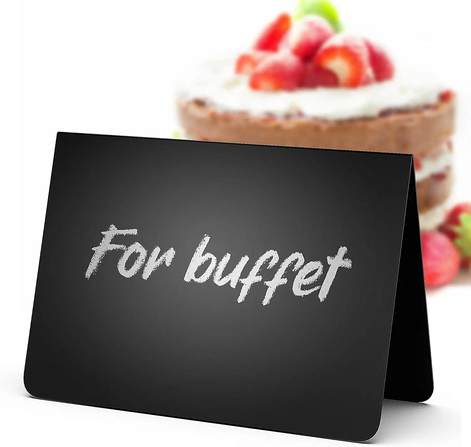 Reusable Small Plastic Chalkboard Signs Mini Chalkboard Catering Signs