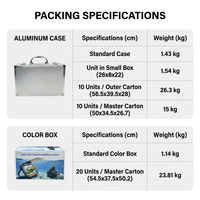 Caméra de pêche sous-marine avec écran de 8 pouces, détecteur de poissons, caméra de pêche étanche avec câble de 20 m pour la pêche en mer et la pêche sur glace