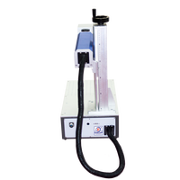 Machine de marquage laser à fibre pour bijoux en cuivre/aluminium/acier inoxydable - Haute précision 0,001 mm, refroidissement par air, CNC avec contrôle EZCAD