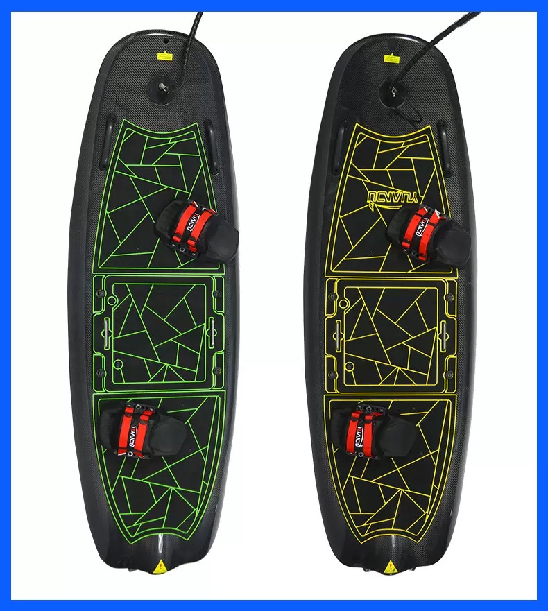 Tabla de surf eléctrica de fibra de carbono, verde