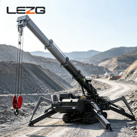 Grue araignée à verrouillage de sécurité hydraulique 5 tonnes 10 tonnes à rotation continue pour le levage de béton préfabriqué