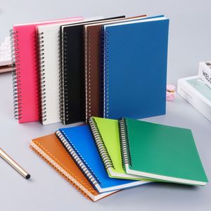 Wholesale Spiral Notebook Custom Logo Diary Print Brand Note Book PU Cover Notebook <b>A5</b> Logo Leather Journal Notebook Coil Book - Product Image 1