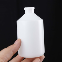 Vial Transparente para Inyección de Vacunas Veterinarias para Mascotas, 100 ml, Estéril, con Tapón de Goma PP/HDPE, Botella para Medicamentos Líquidos