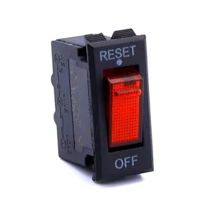 220V Red Button 3 Pins Circuit Breaker Schalter 5A 10A 15A 250VAC Rocker Schalter Strom Überlast Schutz Mit Kurzen terminal