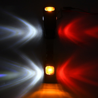 Ensemble de feux arrière pour remorque, camion, fourgonnette, camionnette, blanc, rouge, jaune, 12/24V, feux de position latéraux LED, lampe de camion, 2 pièces/ensemble, lampe indicatrice