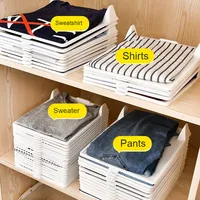 Pratique Simple T-Shirt Planche Pliante En Plastique Maison Placard Organisateur pour Chambre Salle De Bains Utilisation PP En Gros