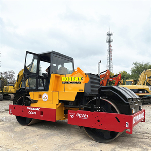 Maquinaria Usada para Construcción de Carreteras KAMEI de Segunda Mano, Rodillo Compactador de Doble Tambor Mecánico de 10 Toneladas Dynapac CC421 - Product Image 4