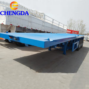 Semi-<span class=keywords><strong>remorque</strong></span> plateau <span class=keywords><strong>de</strong></span> 40 pieds <span class=keywords><strong>de</strong></span> haute qualité, neuve, fabriquée en Chine, pour bateaux, 3 essieux, 60 tonnes - Product Image 6