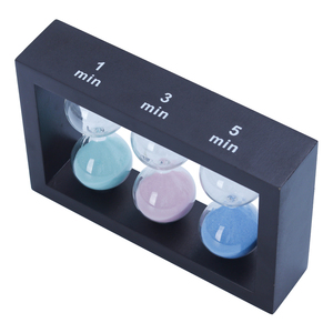 Hiện đại trà hẹn giờ khung gỗ 3-in-1 3 5 phút đồng hồ cát hẹn giờ đồng hồ cát cho nhà bếp Máy tính để bàn trang trí - Product Image 6