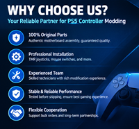 Carte mère d'origine pour manette PS5 avec service d'installation de commutateurs de clic de souris