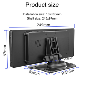 Reproductor MP5 USB inalámbrico de 10,26 pulgadas Android Auto IPS pantalla táctil transmisor FM CarPlay para REPRODUCTOR DE DVD 2 años de garantía incorporado - Product Image 2