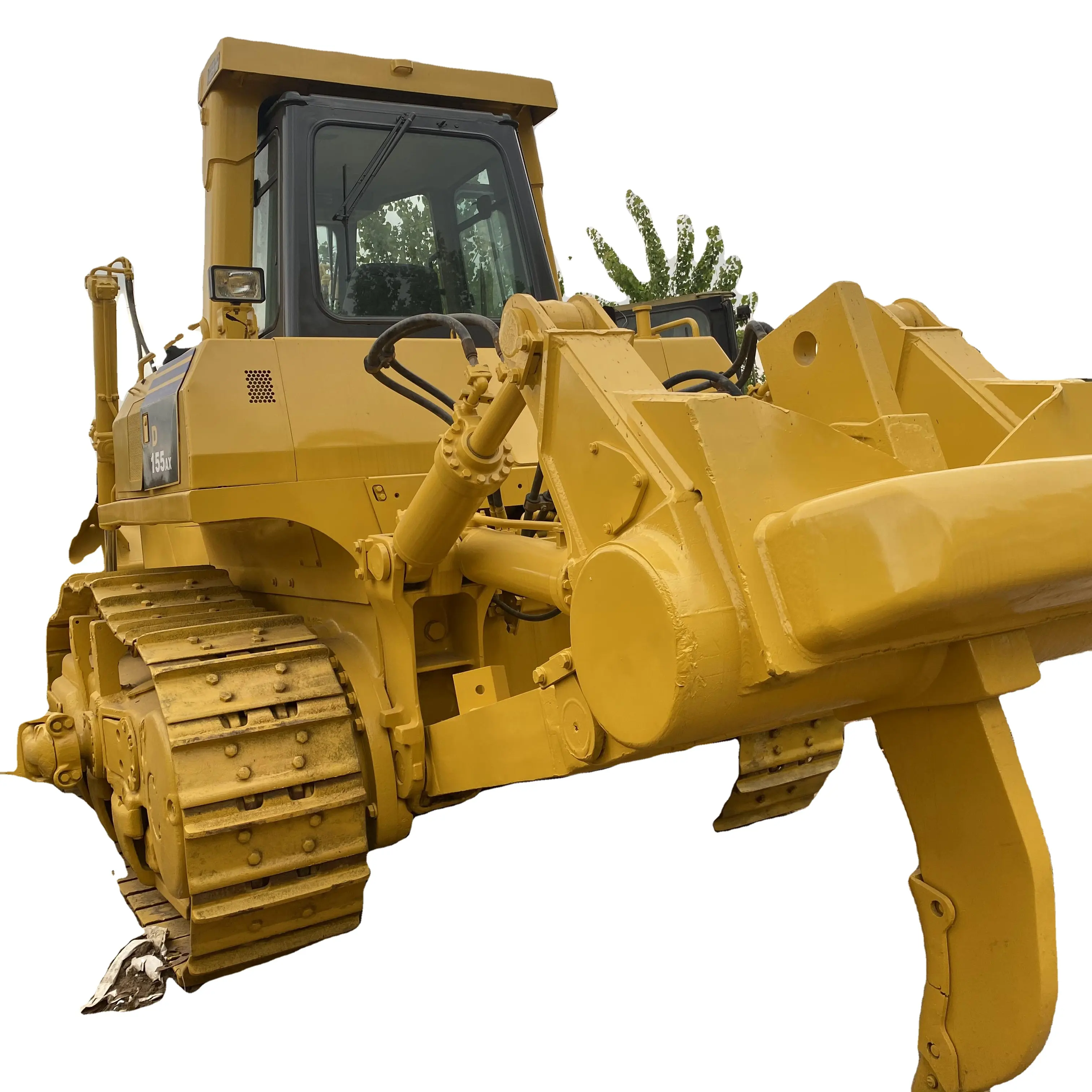 Б/у Оригинал Япония KOMATSU D155A-5 гусеничный бульдозер 3952 рабочих часов