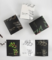 Sac d'emballage en papier kraft et plastique PE EVOH écologique recyclable pour aliments, noix, fruits, thé, café en poudre, 1oz, 2oz, 4oz, 20g, 30g, 50g, avec boîte