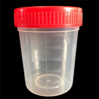 Contenedor de recolección de muestras de orina médica de hospital Contenedor de orina estéril desechable 120ml 250ml