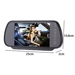 7 "TN <span class=keywords><strong>Car</strong></span> Rear View gương <span class=keywords><strong>Monitor</strong></span> điều khiển từ xa 4pin hàng không nối Clip-on Thiết kế 12-24V cho xe ô tô/rvs/Xe Tải/Xe Tải-1 năm - Product Image 5