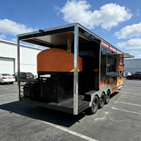 Remolque de Comida en Venta, Camión de Comida Móvil Totalmente Equipado, Remolque para Pizza, Café y Helados, Carrito de Hot Dogs, Listo para DOT y CE