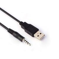 Cable de Audio TRRS de 3.5mm USB2.0 UFRIEND con Cubierta de PVC y Cables de Cobre Puro - Certificado CE para Equipos Estéreo de Auto y Dispositivos Móviles (Carga y Datos)
