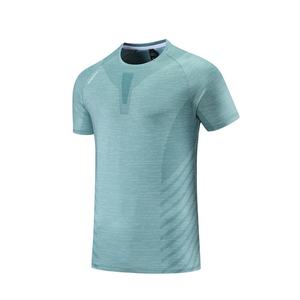 T-shirt de sport ajusté personnalisé à séchage rapide, vêtements de sport en gros, vêtements d'entraînement pour hommes, t-shirt de course à manches courtes pour la salle de sport - Product Image 4