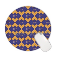 Tapis de souris rond NSPDK Best Seller pour sororité, base en caoutchouc antidérapante, surface lisse, accessoires pour la maison