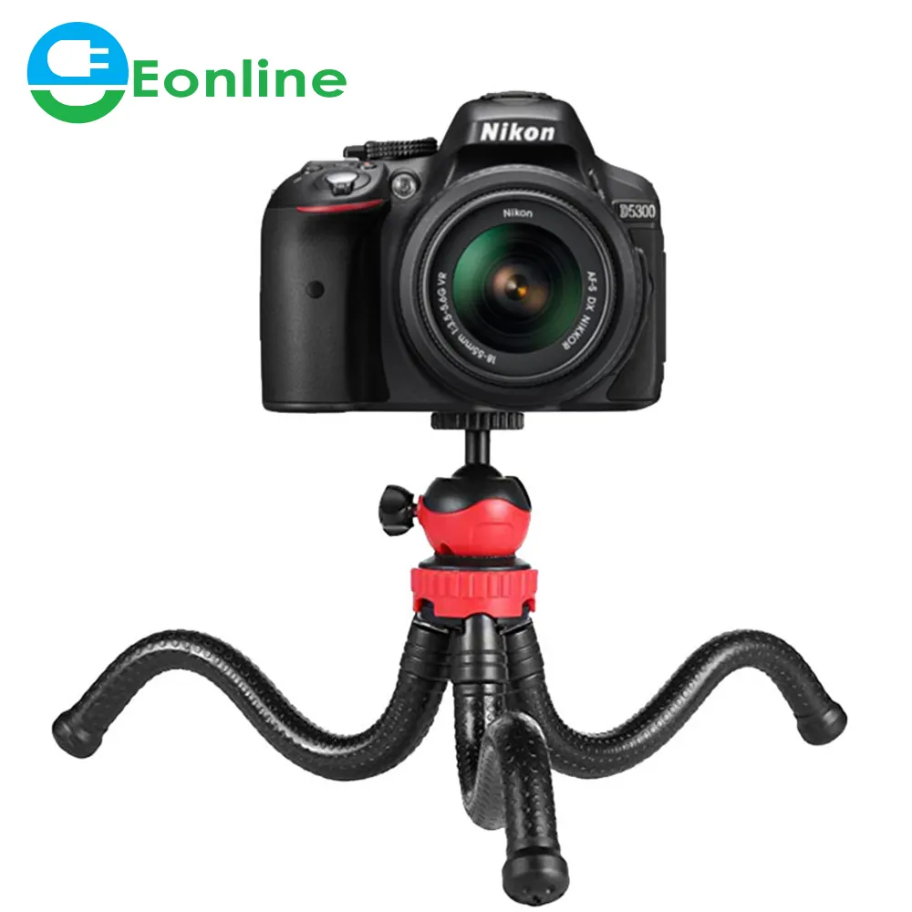 EONLINE 360 유연한 삼각대 DSLR 스마트 폰 액션 카메라 삼각대 전화 마운트 Vlog 삼각대 차가운 신발