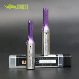 KOOCUT 3凹槽1/2英寸直钻头硬质合金尖阿登数控刳刨机钻头