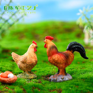 Decoración <span class=keywords><strong>de</strong></span> Micropaisaje <span class=keywords><strong>de</strong></span> Musgo con Gallo <span class=keywords><strong>y</strong></span> Gallina <span class=keywords><strong>de</strong></span> Simulación Weij, Artículos Decorativos DIY, Mini Suculentas <span class=keywords><strong>de</strong></span> <span class=keywords><strong>Dibujos</strong></span> <span class=keywords><strong>Animados</strong></span> para Paisajismo - Product Image 2