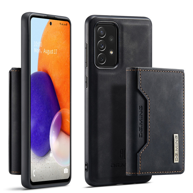 For Samsung A73 A53 A33 5G Back Cover Original DG. MING M2 Magnetic Detachable Wallet Leather Card Holder Phone Case Shockproof