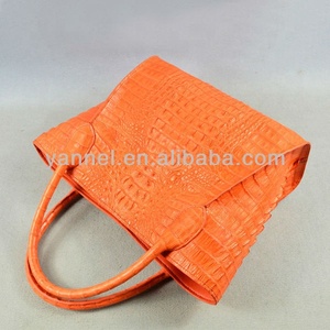 Túi xách nữ da cá sấu màu cam sang trọng, da thật, ví nữ, túi thời trang da kỳ lạ, túi xách nữ hàng hiệu, túi Quảng Châu - Product Image 3