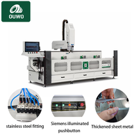 Machine de perçage et de fraisage CNC OUWO 3000 mm à tête unique de haute précision pour le traitement des profilés de murs-rideaux en aluminium