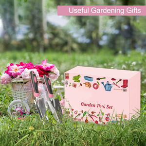 31Pcs Mọng Nước Công Cụ Làm Vườn Kit Nhiệm Vụ Nặng Nề Thép Không Gỉ Làm Vườn Quà Tặng Màu Hồng Công Cụ Làm Vườn <span class=keywords><strong>Set</strong></span> Cho Phụ Nữ - Product Image 6