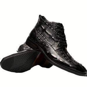 Chaussures habillées en cuir pour hommes, mocassins souples à bout pointu, chaussures de bureau formelles, chaussures plates décontractées, mocassins de mode pour l'automne - Product Image 4